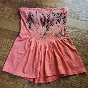 Guess Orange Studded Tube Top Size XS NWT